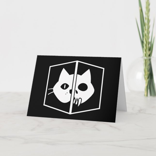 Schrödinger Cat Graphic Kort (Framsida)