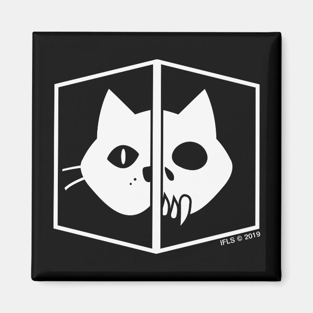 Schrödinger Cat Graphic Magnet (Framsidan)