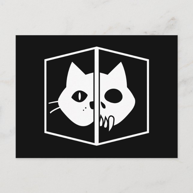 Schrödinger Cat Graphic Vykort (Framsida)