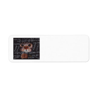 SCHRÖDINGER CAT RETURADRESS ETIKETT
