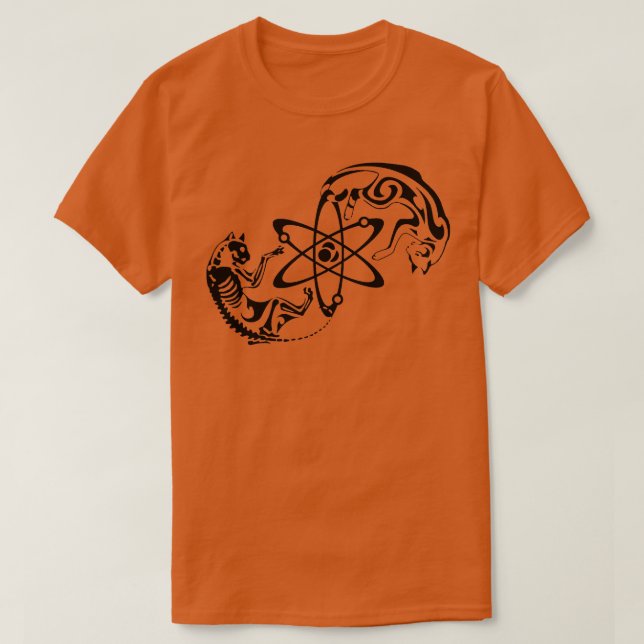Schrodinger cat t shirt (Design framsida)