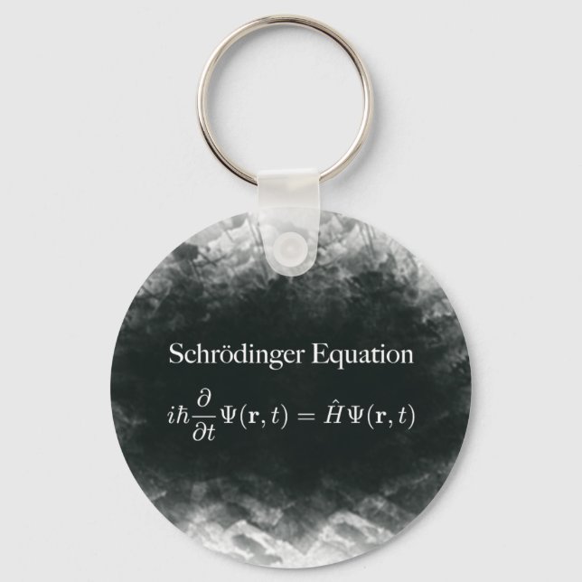Schrödinger ekvation Math & Quantum Physics Nyckelring (Framsida)