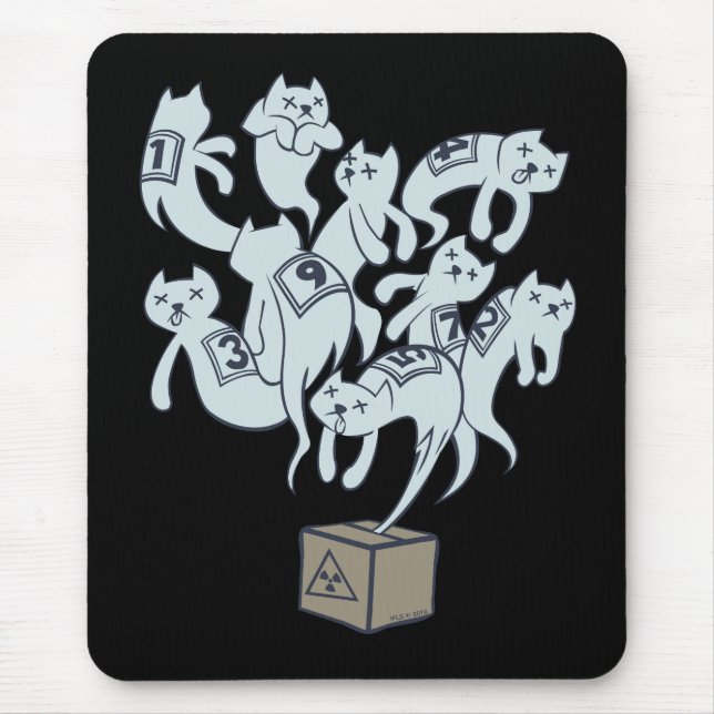 Schrödinger katt 9 liv musmatta (Framsidan)