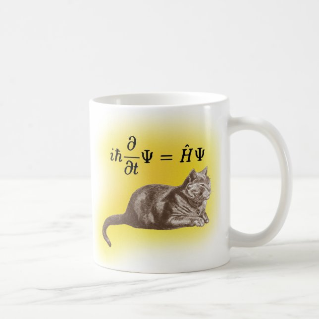 Schrodinger katt kaffemugg (Höger)