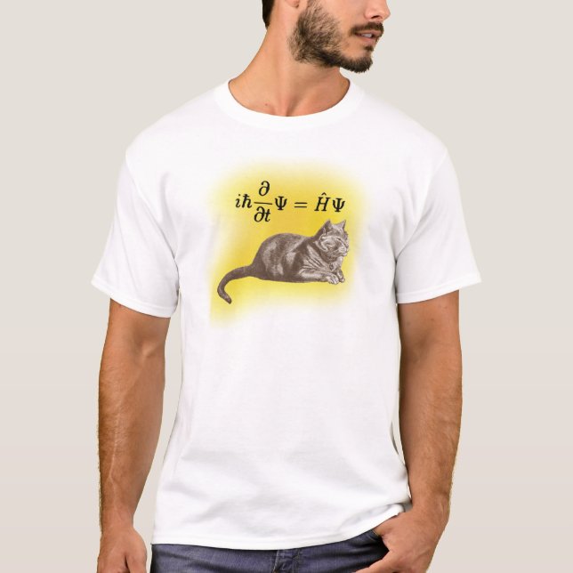 Schrodinger katt tee shirt (Framsida)