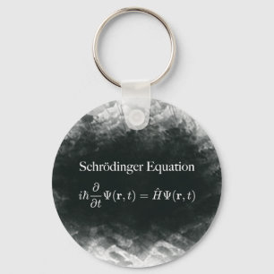 Schrödinger likställandeMath & Quantum fysik Nyckelring