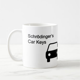 Schrodingers bil Nycklar Kaffemugg