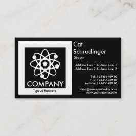 Schrödinger's Cat - Black Visitkort
