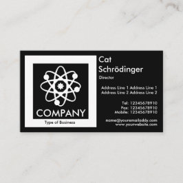 Schrödinger's Cat - Black Visitkort