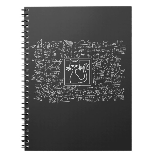 Schrodingers Cat Box Funny Science Nerd Physical Anteckningsbok (Framsidan)