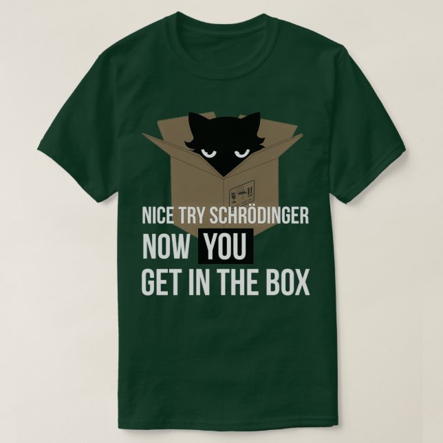 SchrodingerS Cat Quantum Mechanics Physics Science T Shirt (Design framsida)