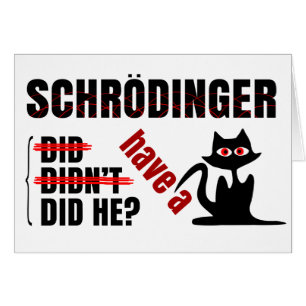 Schrodingers Dillema Hälsningskort