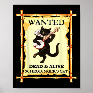 Schrodingers fysikkkkatt quantum Physicist Poster