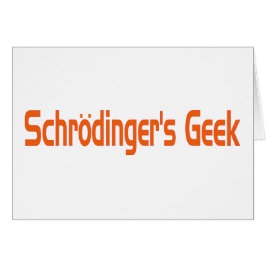 Schrodingers gurka hälsningskort