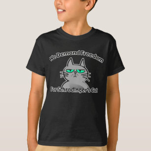 Schrodingers humor för Geek för katt rolig T Shirt