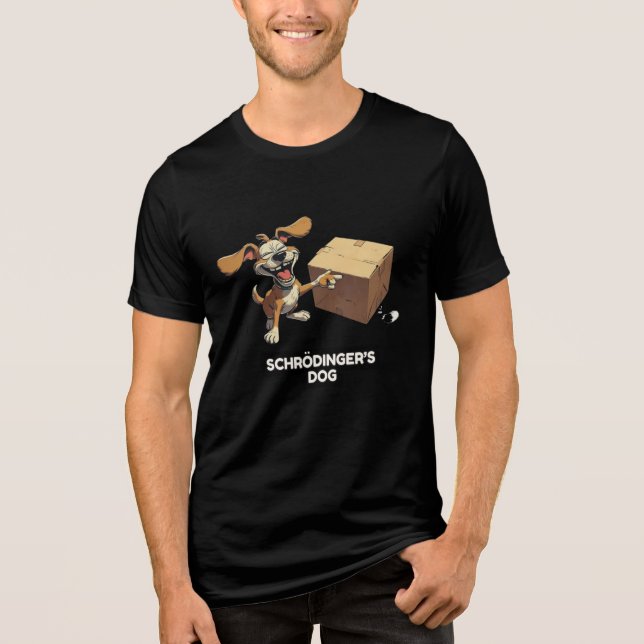 Schrödingers hund t shirt (Framsida)