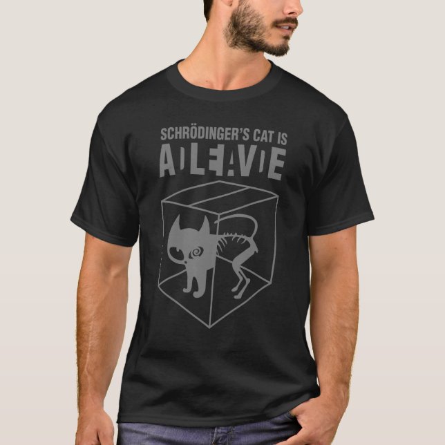 Schrodingers-katt är adleiavde - Art1 Wt-Trans T Shirt (Framsida)