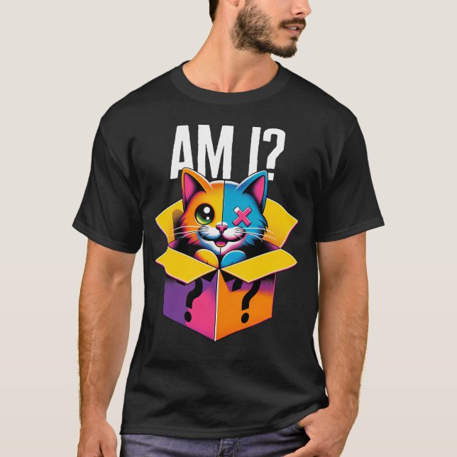 Schrodingers katt, är jag halvlog och t shirt (Framsida)