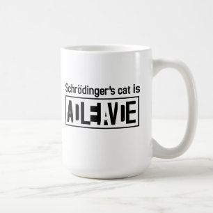 Schrodingers katt är kaffemugg