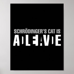 Schrodingers katt är levande död, Paradox Science Poster