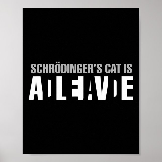 Schrodingers katt är levande död, Paradox Science  Poster (Framsidan)