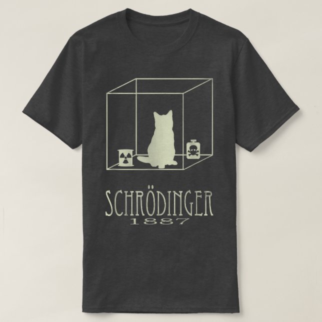 Schrodingers katt är levande död, Paradox Science  T Shirt (Design framsida)