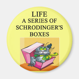 schrodingers katt boxas skämt magnet