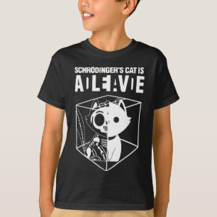 Schrodingers katt, finare vetenskapskatt död och t shirt