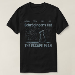 Schrödingers katt flyktplan Fysik Vetenskap T Shirt