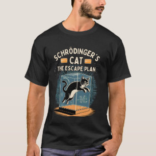 Schrödingers katt Flyktplanen Fysikälskare T Shirt