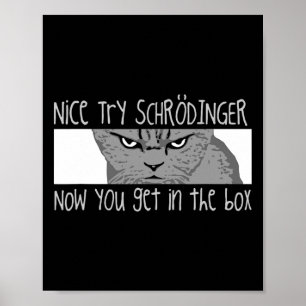 Schrodingers katt - fysiker poster