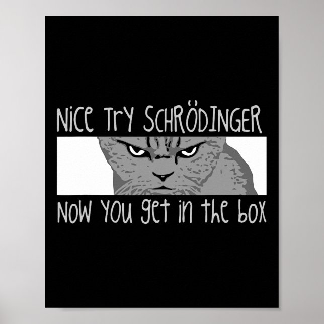 Schrodingers katt - fysiker poster (Framsidan)