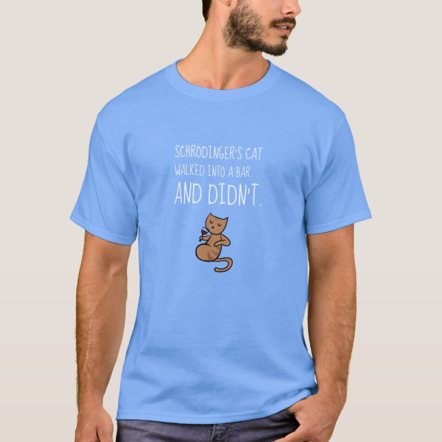 Schrödingers katt gick in i en pubslottblått t-shirt (Framsida)