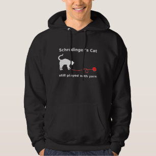 "Schrödingers katt" Hoodie (mörk)