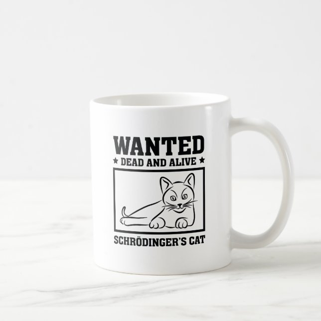 Schrodingers katt kaffemugg (Höger)