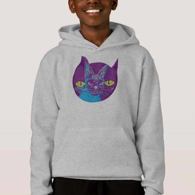 Schrodingers katt, konstnärlig t shirt (Framsida)