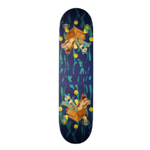 Schrödingers katt mini skateboard bräda 18,5 cm