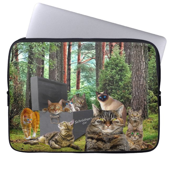 Schrodingers katt Neoprene Laptop sleeve (Framsidan)