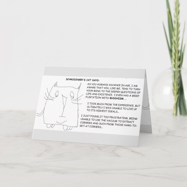 Schrodingers katt och religion kort (Framsida)
