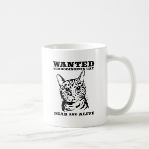 Schrodingers katt önskade dead eller vid liv kaffemugg