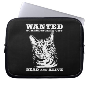 Schrodingers katt önskade dead eller vid liv laptop fodral