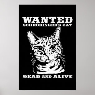 Schrodingers katt önskade dead eller vid liv poster