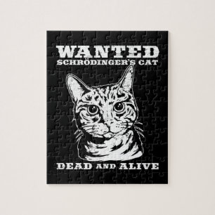Schrodingers katt önskade dead eller vid liv pussel