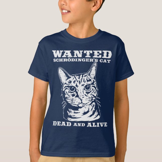 Schrodingers katt önskade dead eller vid liv tröja (Framsida)
