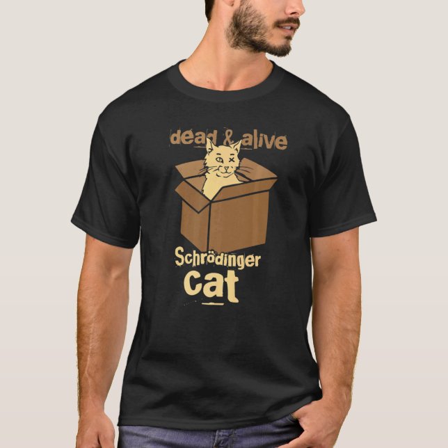 Schrödingers katt  Schrödinger's Cat T Shirt (Framsida)