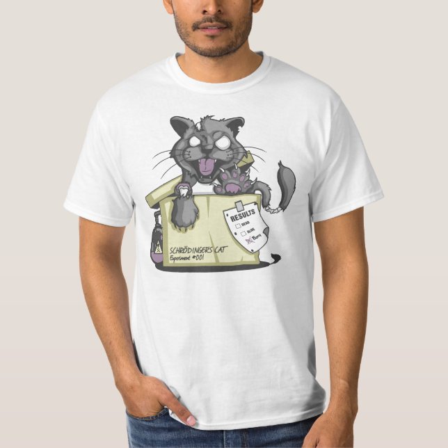 Schrodingers katt t-shirt (Framsida)