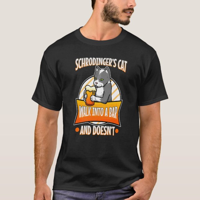Schrodingers katt t shirt (Framsida)