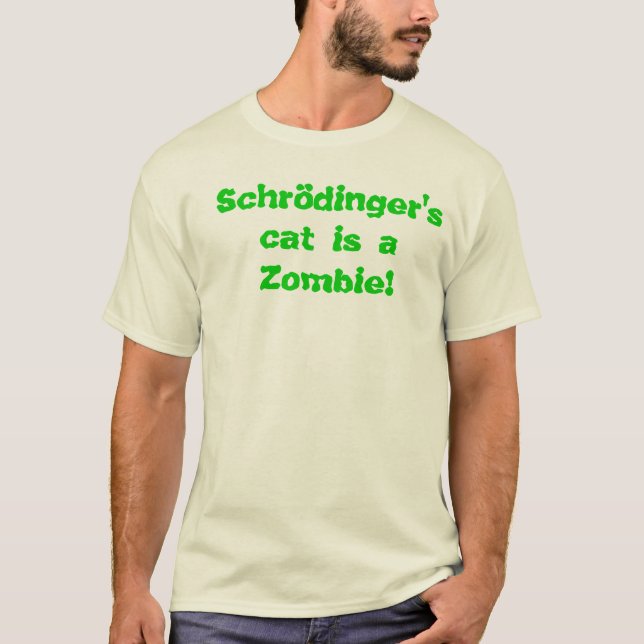 Schrödingers katt t shirt (Framsida)