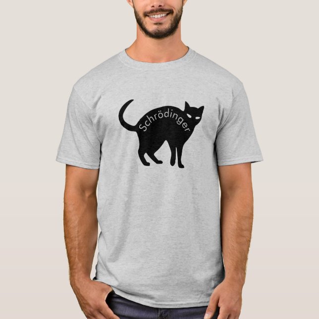 Schrödingers katt t shirt (Framsida)