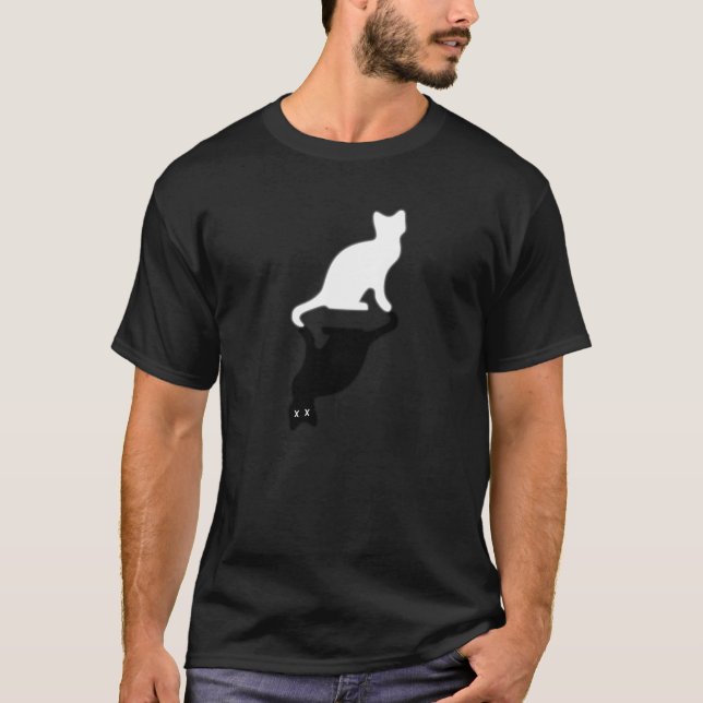 Schrodingers katt t shirt (Framsida)